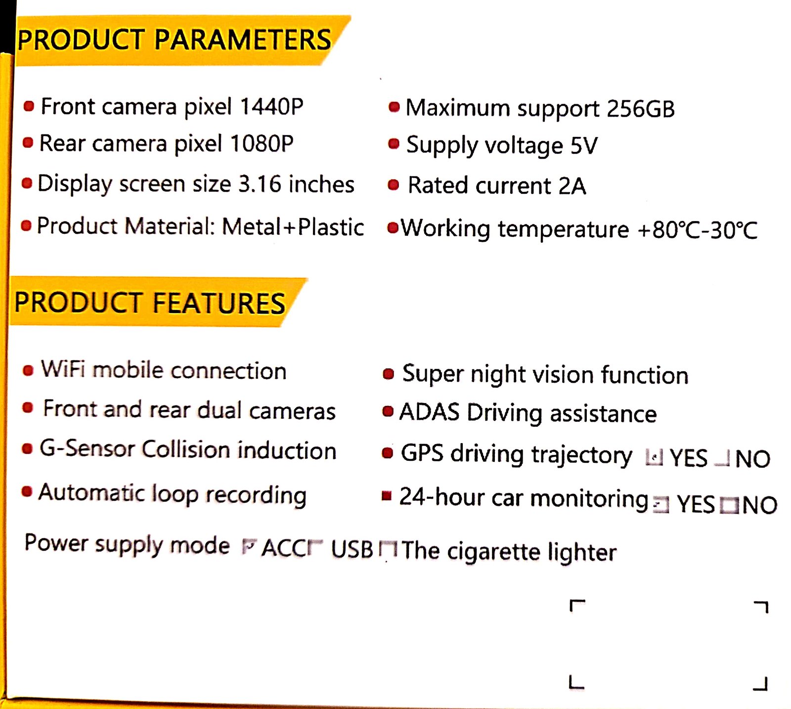 Specification Image